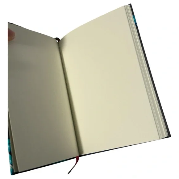 Hermes Brazil Silk Notebook Multicolor Blue Grey Feather Motif New With Box - Picture 7 of 8